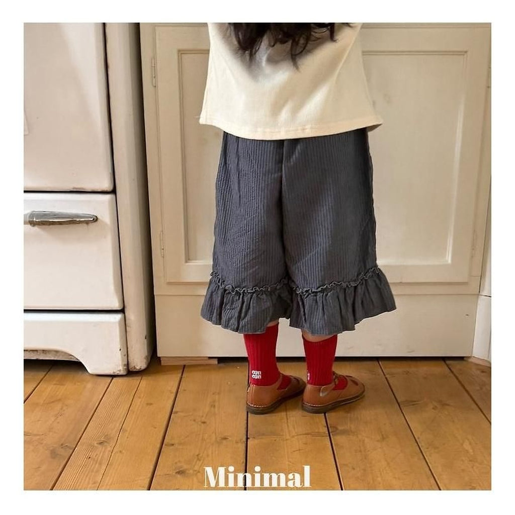 minimal モダールフリルパンツ