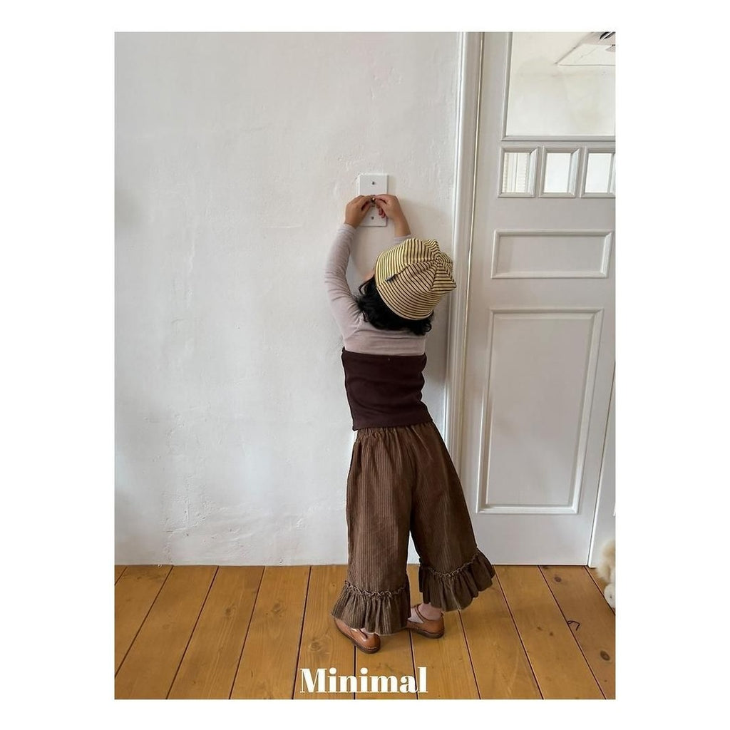 minimal モダールフリルパンツ