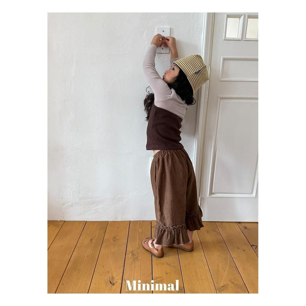 minimal モダールフリルパンツ