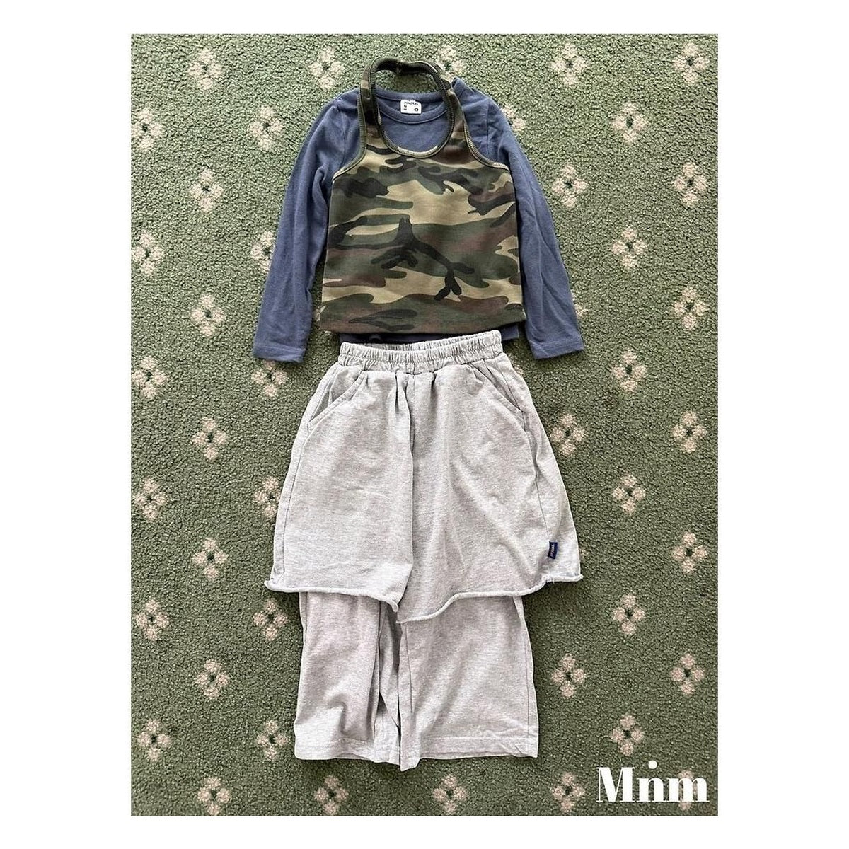 minimal ローリングレイヤードパンツ