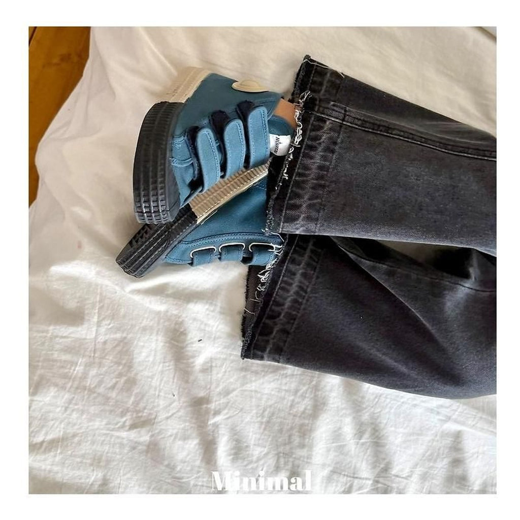 minimal ブーツカットデニムパンツ