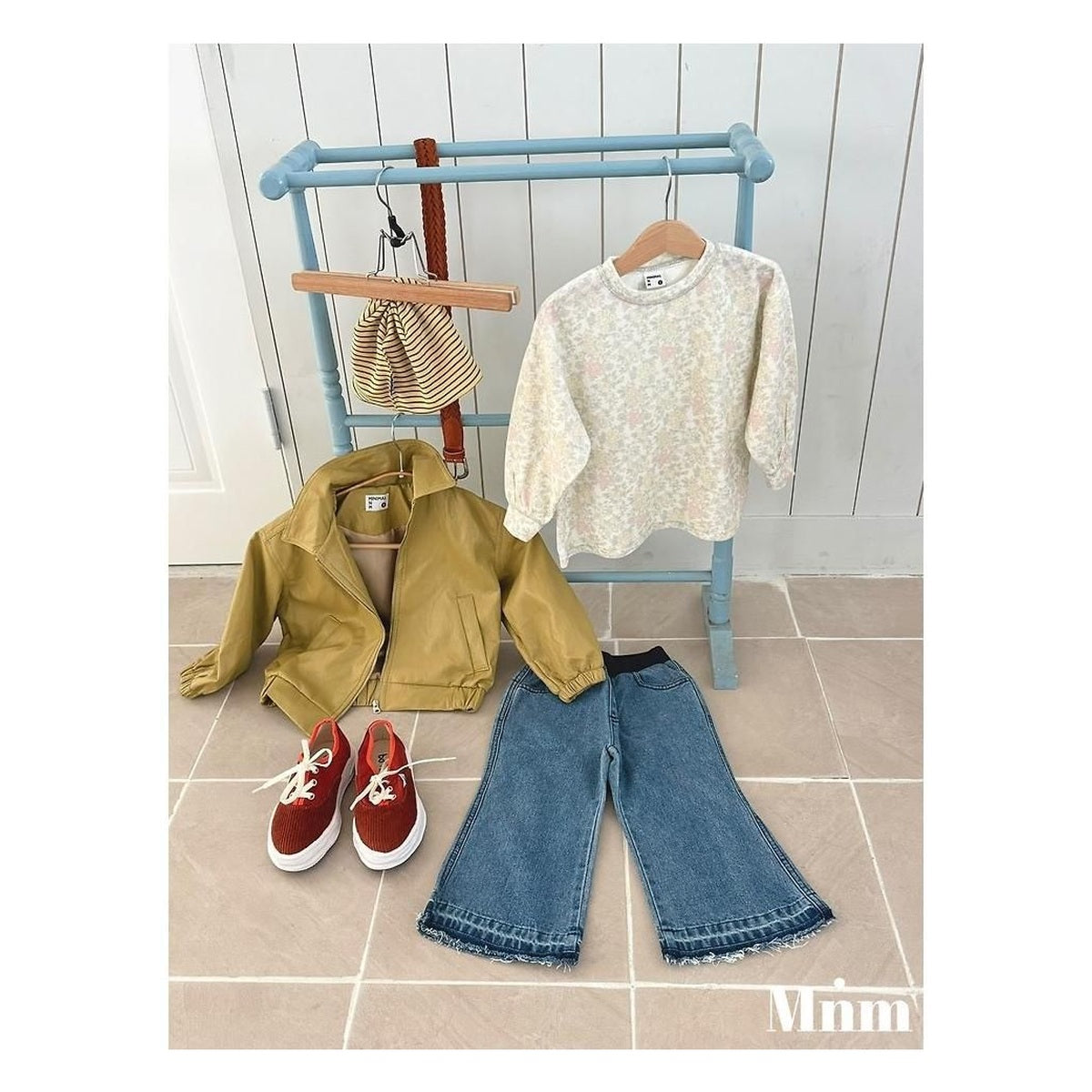 minimal ブーツカットデニムパンツ