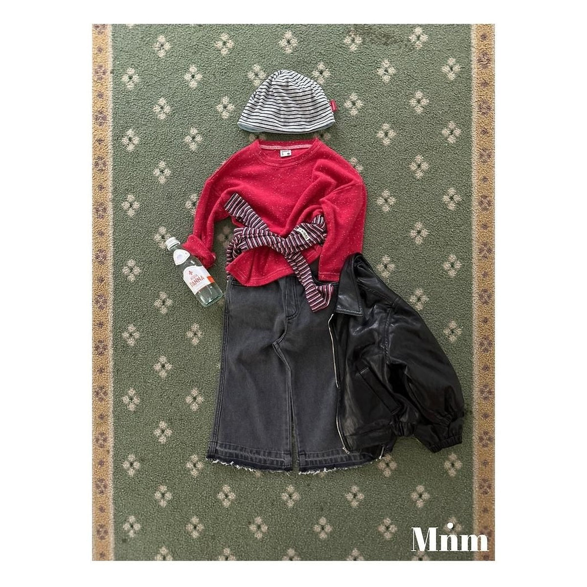 minimal ブーツカットデニムパンツ