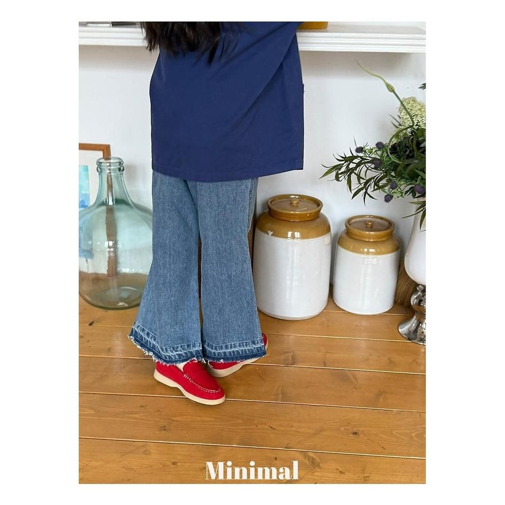 minimal ブーツカットデニムパンツ