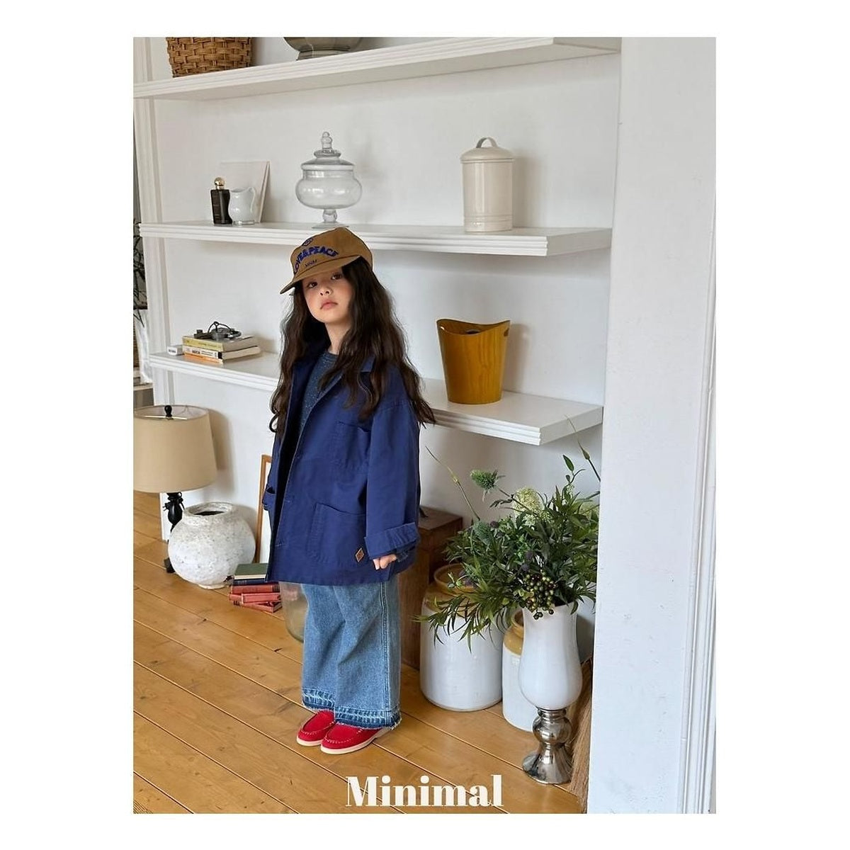 minimal ブーツカットデニムパンツ