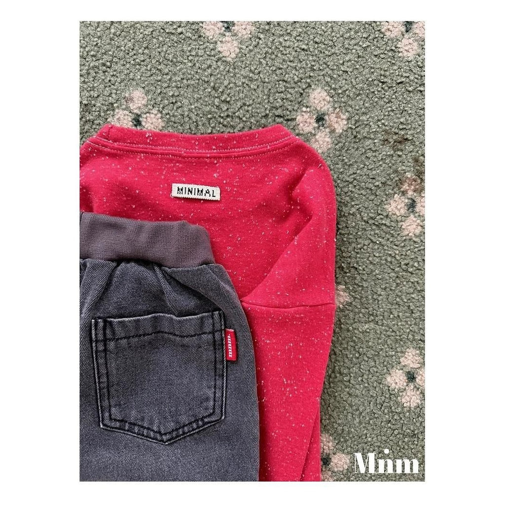 minimal ブーツカットデニムパンツ
