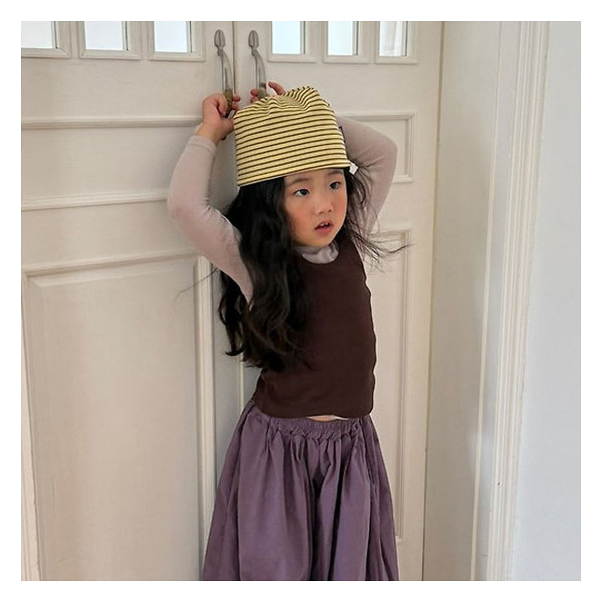 minimal 無地リブホルターネックタンクトップ