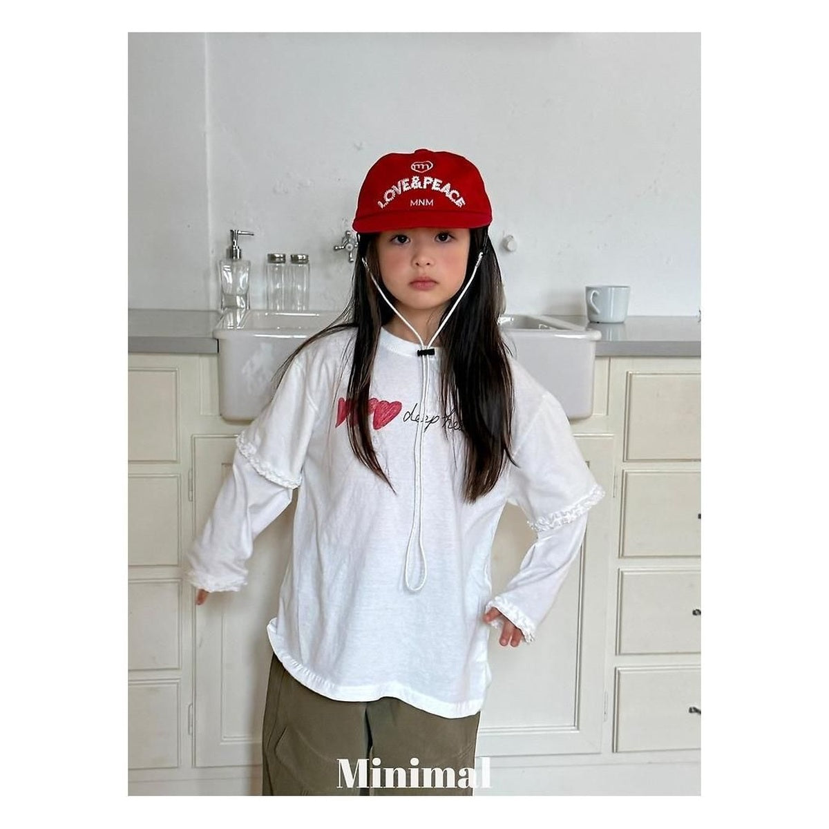 minimal ラブアンドピースキャップ FREE(52cm)