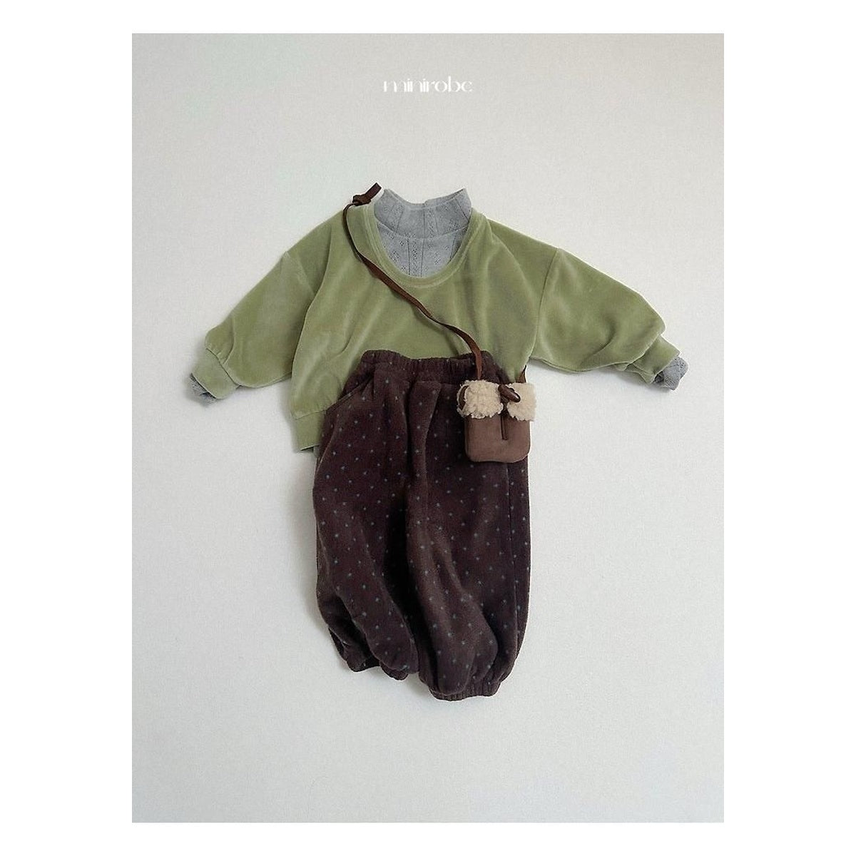 minirobe ベルアUネックスウェット