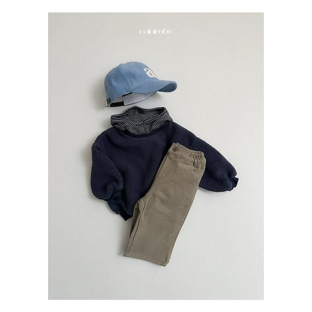 minirobe ウィンターベーシックワンタックパンツ