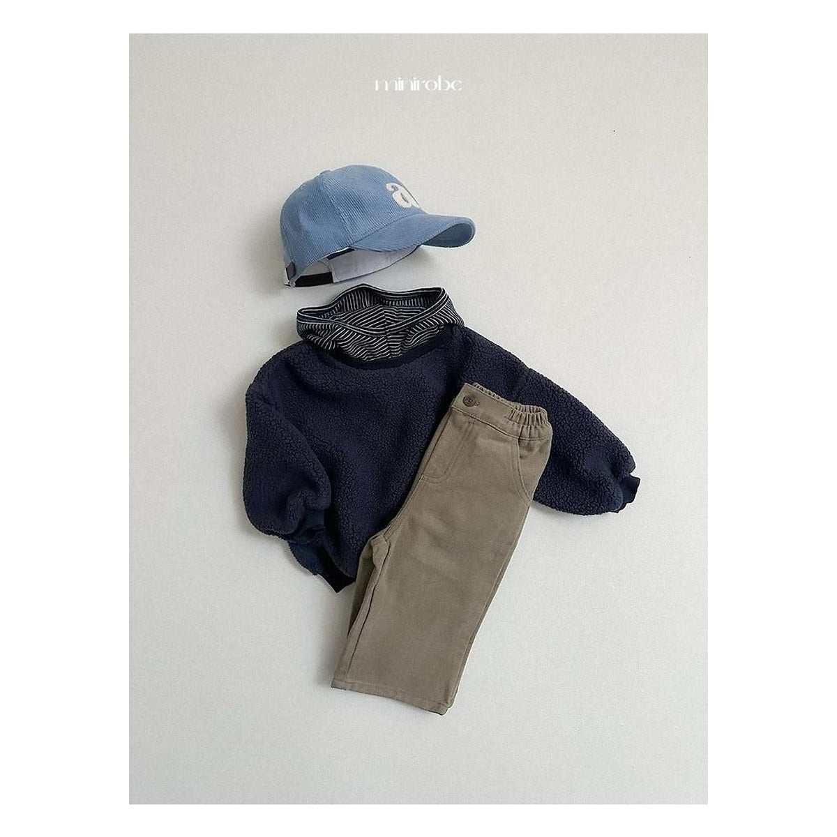 minirobe ウィンターベーシックワンタックパンツ