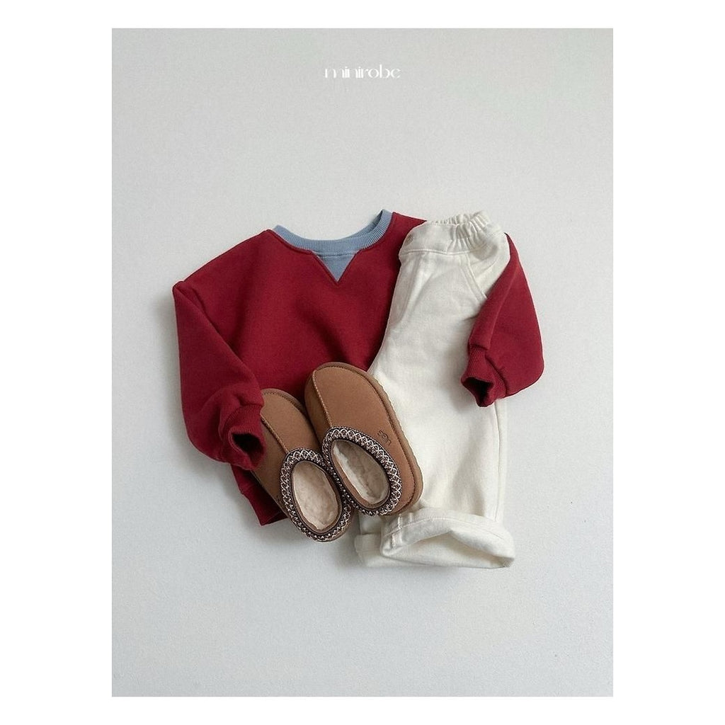 minirobe ウィンターベーシックワンタックパンツ