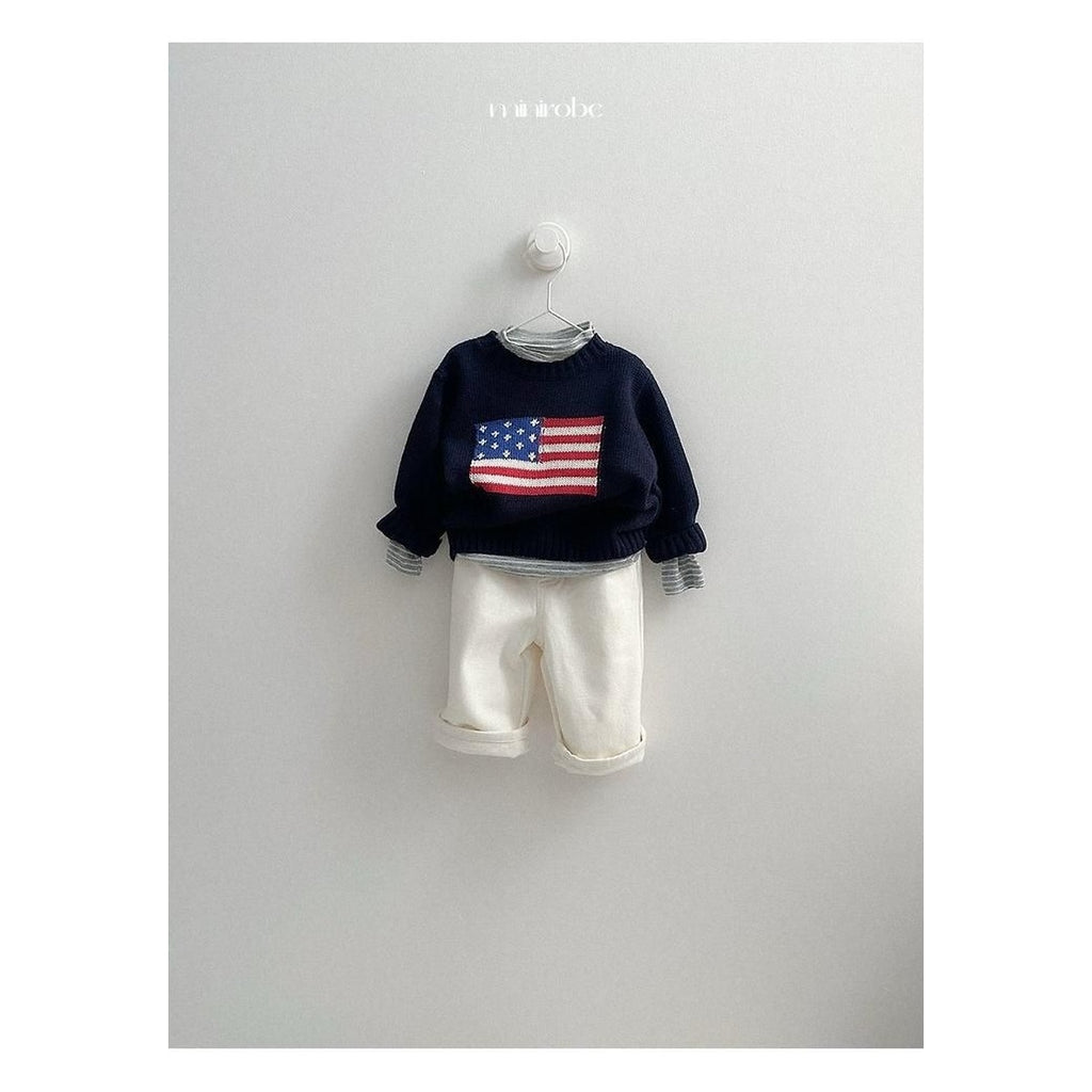 minirobe ウィンターベーシックワンタックパンツ
