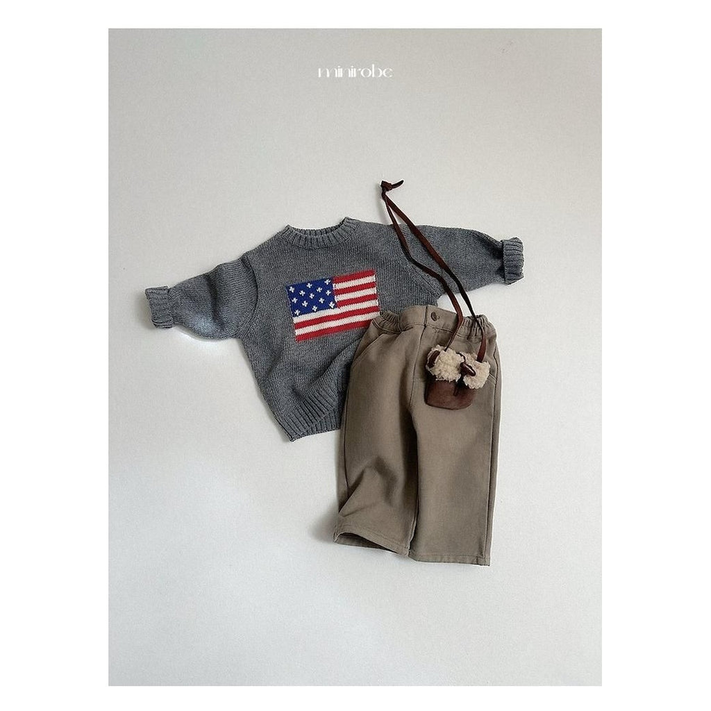 minirobe ウィンターベーシックワンタックパンツ