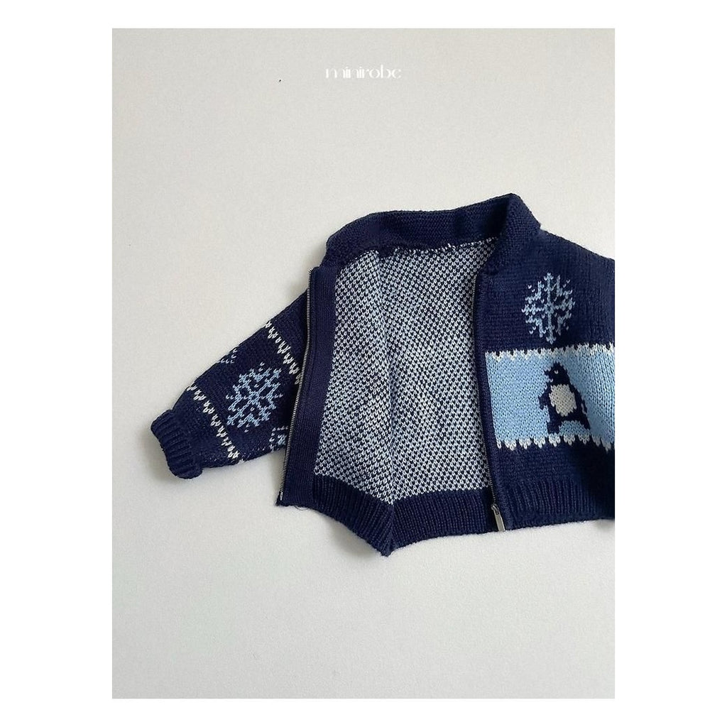 minirobe ペンギンカーディガン