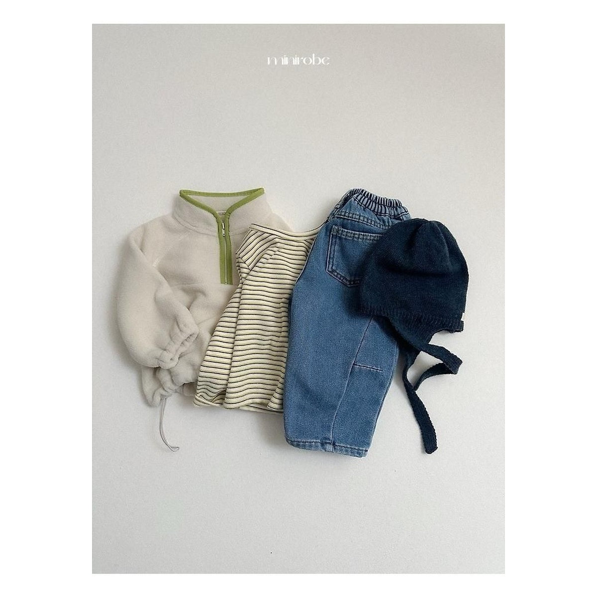 minirobe ダーツデニムパンツ