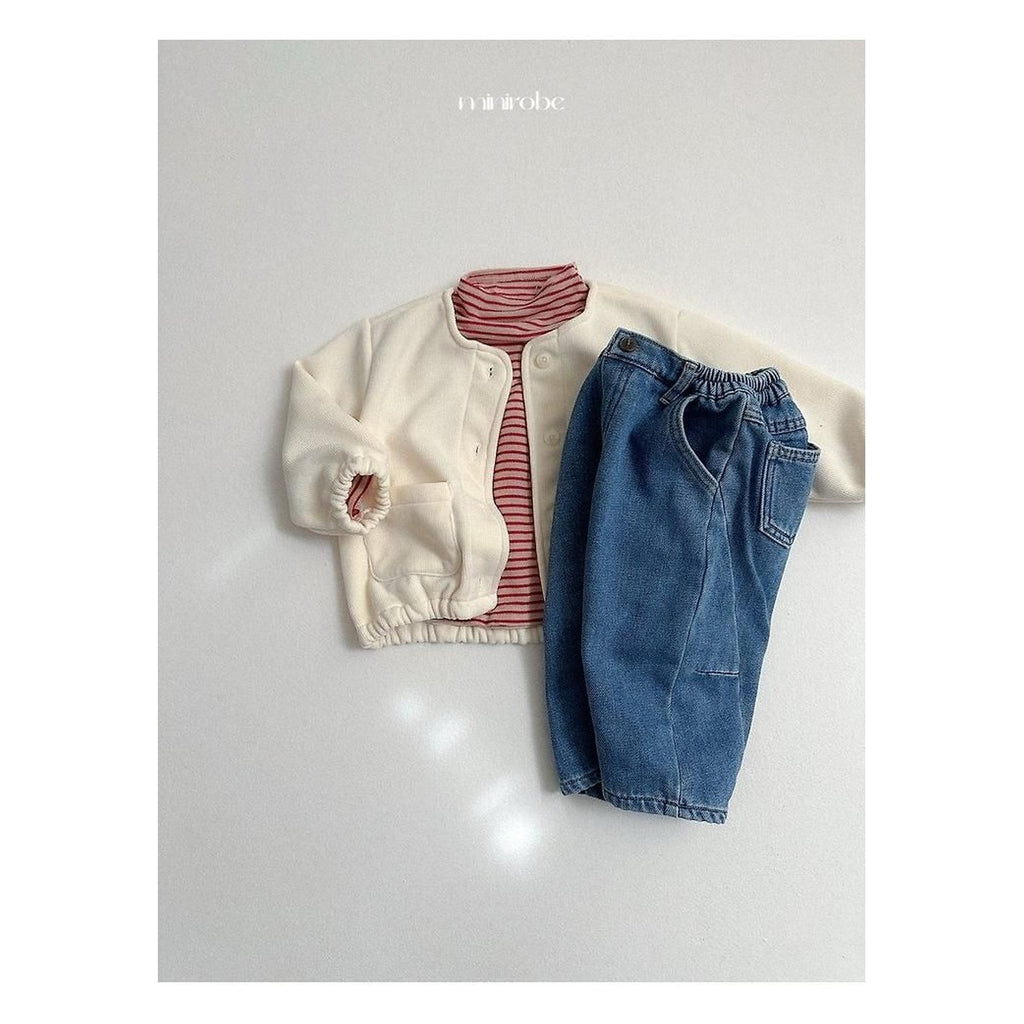minirobe ダーツデニムパンツ