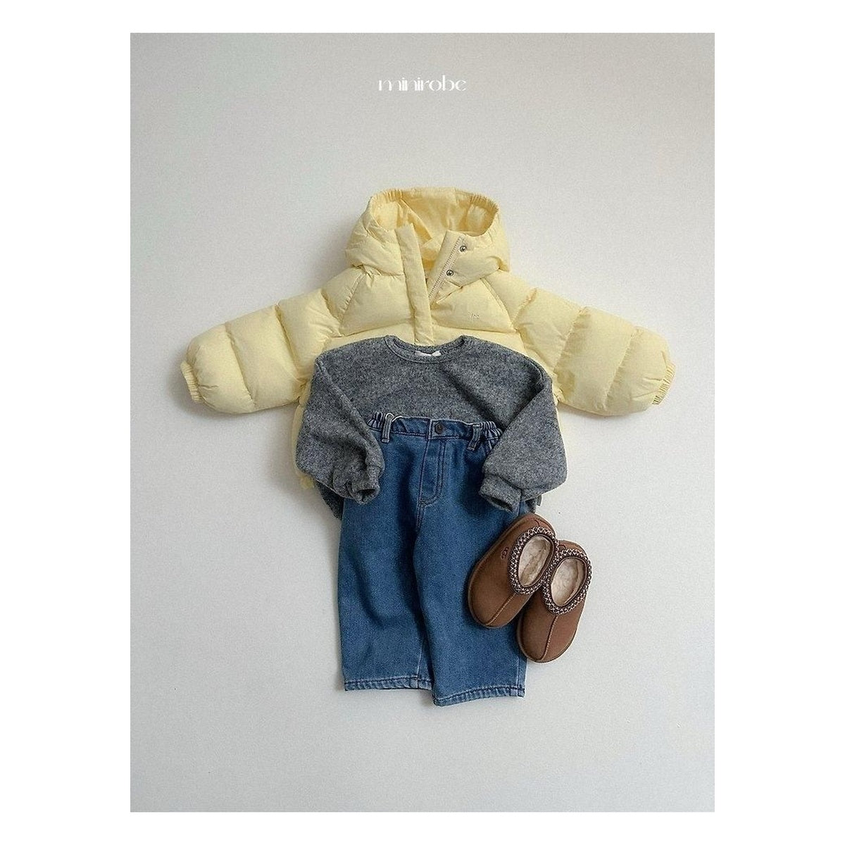 minirobe ダーツデニムパンツ