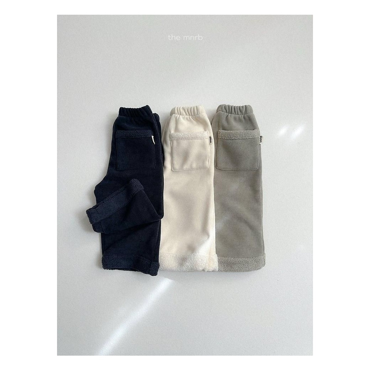 minirobe ロールアップ一直線パンツ