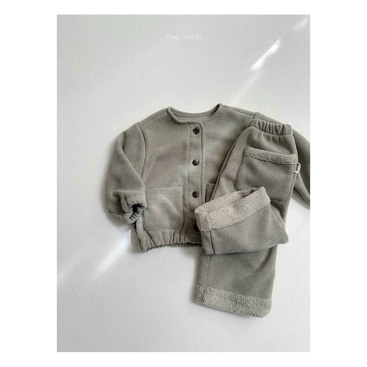 minirobe ロールアップ一直線パンツ