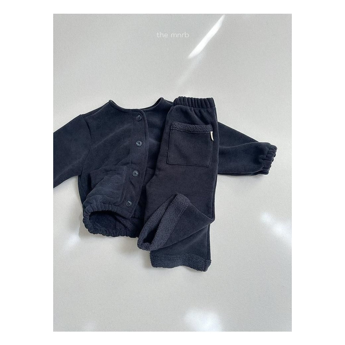 minirobe ロールアップ一直線パンツ