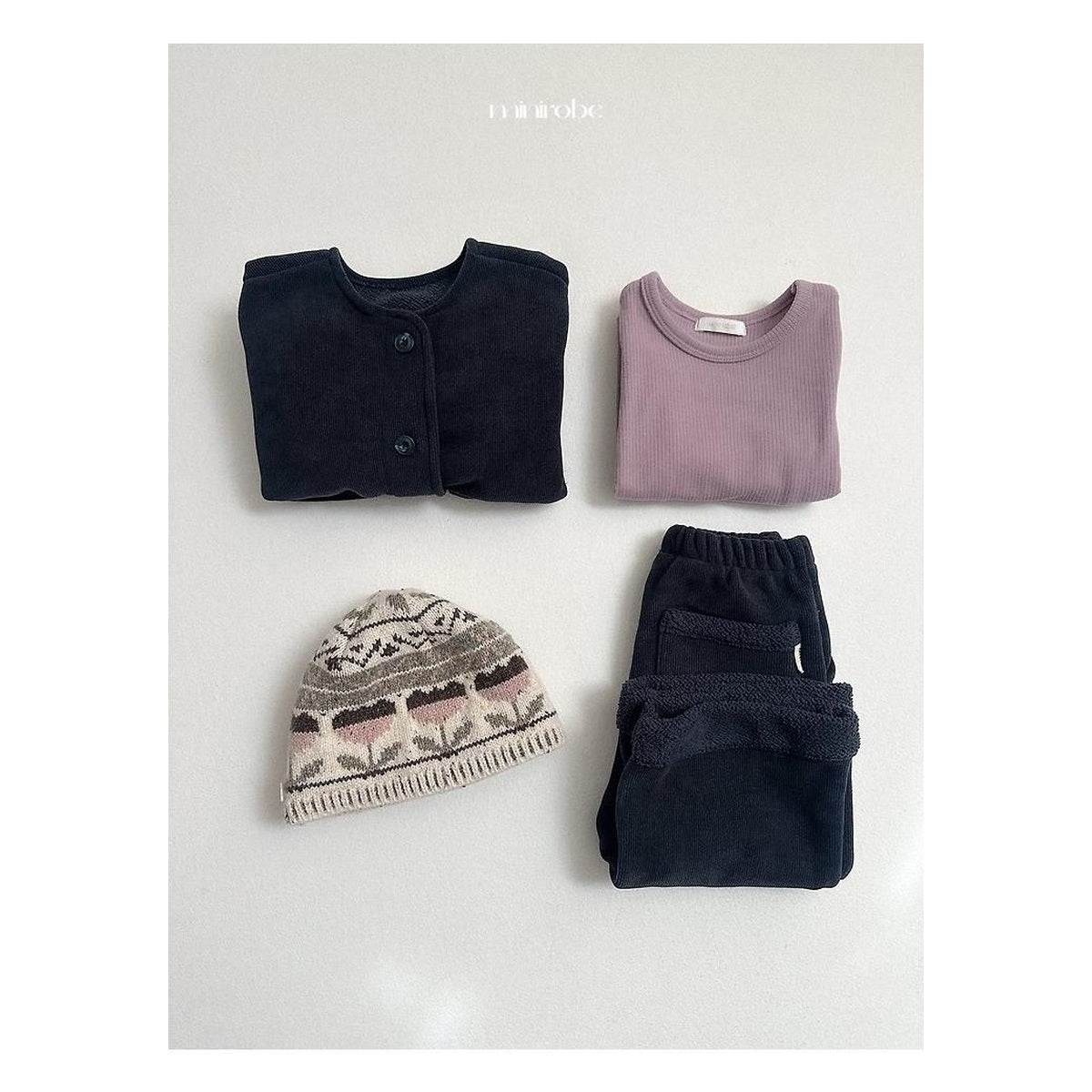 minirobe ポイウォームカーディガン