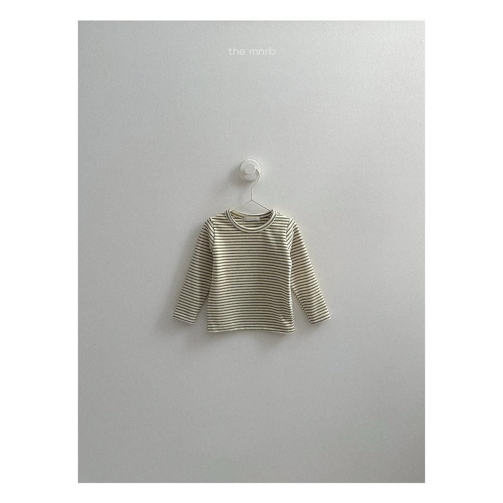 minirobe ヨーヨー柄ボーダーTシャツ