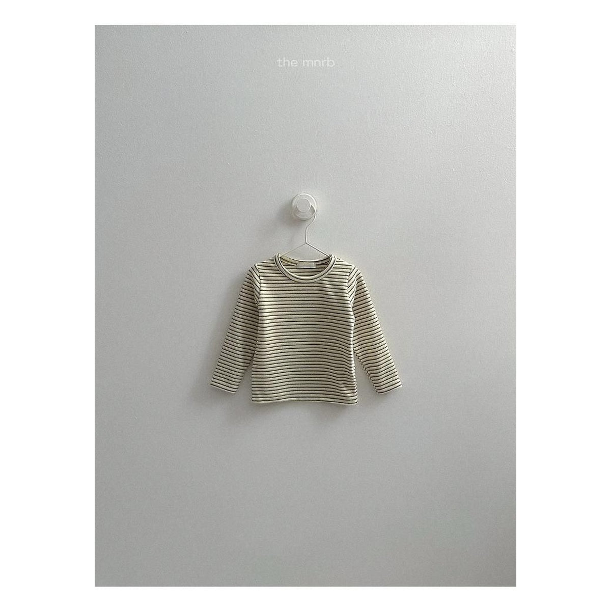 minirobe ヨーヨー柄ボーダーTシャツ