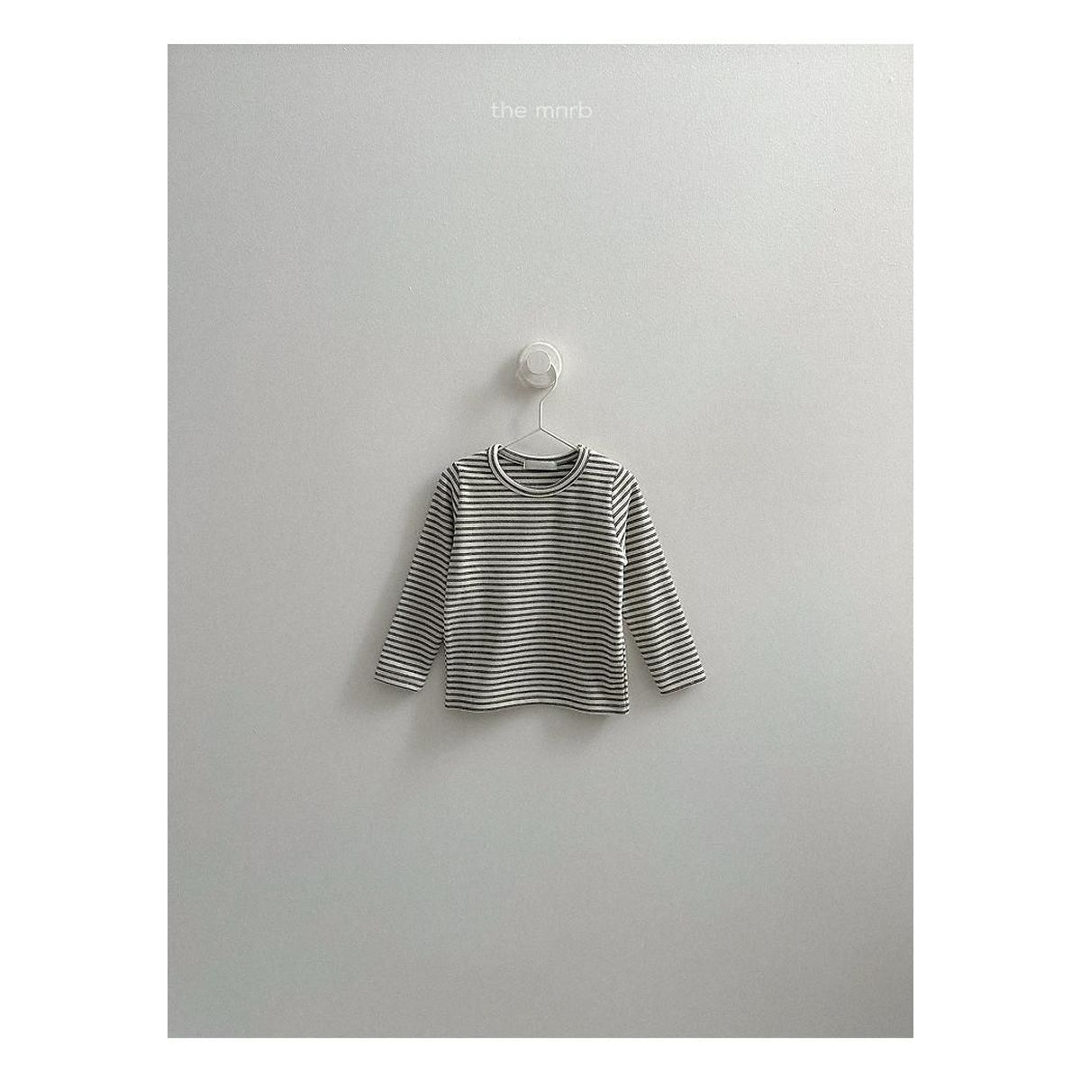 minirobe ヨーヨー柄ボーダーTシャツ