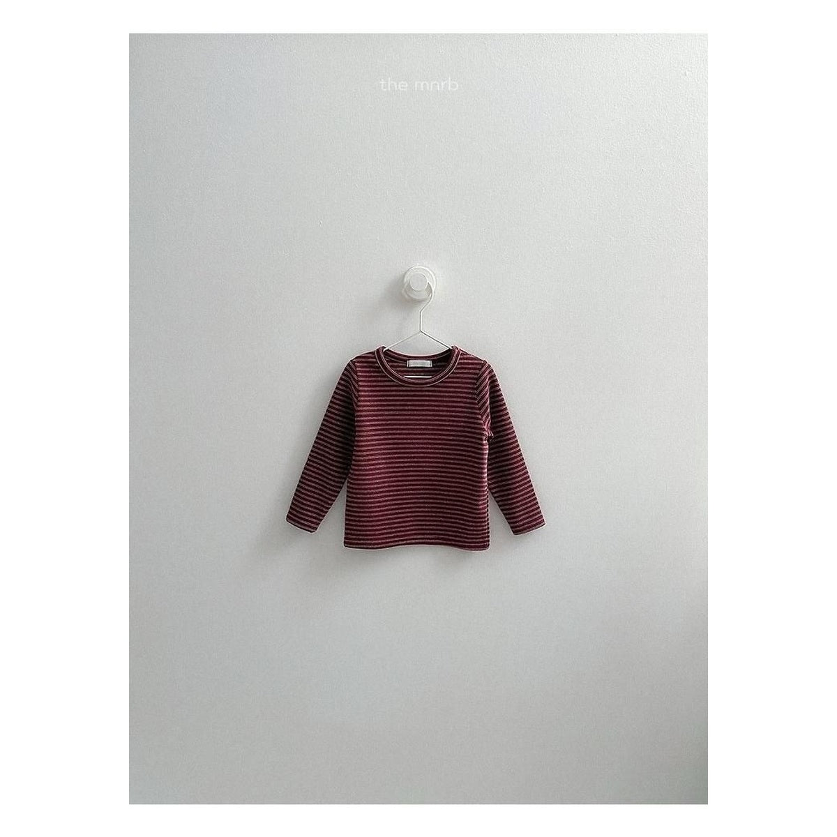 minirobe ヨーヨー柄ボーダーTシャツ