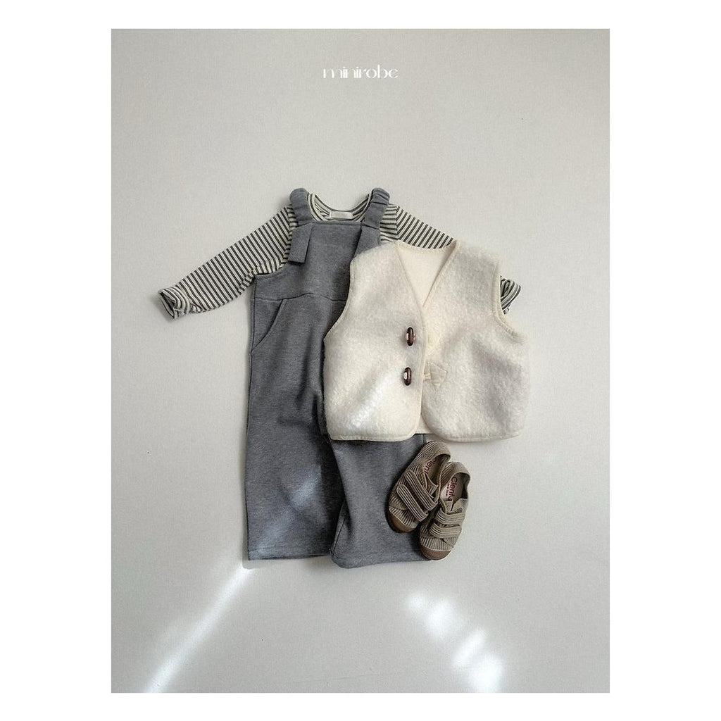 minirobe ヨーヨー柄ボーダーTシャツ