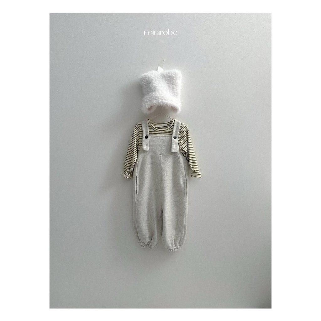 minirobe ヨーヨー柄ボーダーTシャツ