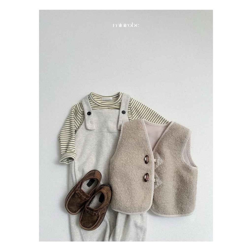 minirobe ヨーヨー柄ボーダーTシャツ