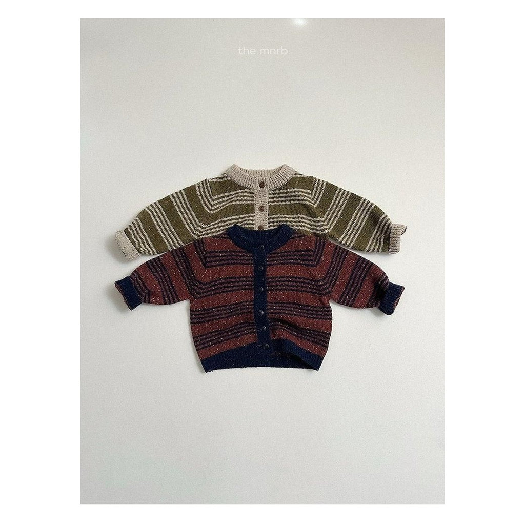 minirobe ラインカーディガン