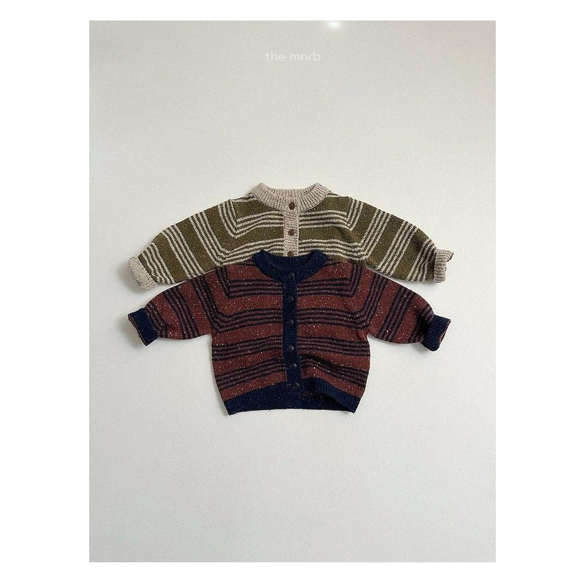minirobe ラインカーディガン