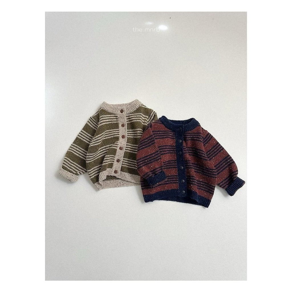minirobe ラインカーディガン