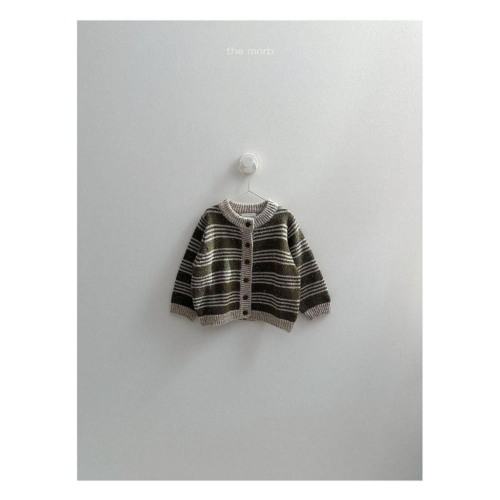 minirobe ラインカーディガン