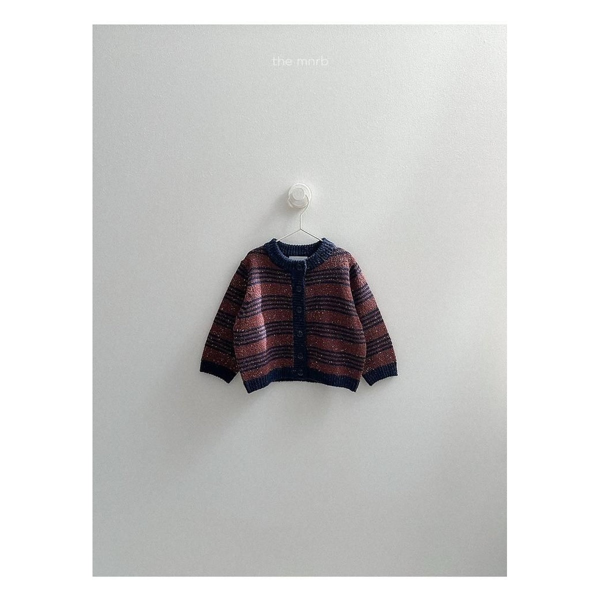 minirobe ラインカーディガン