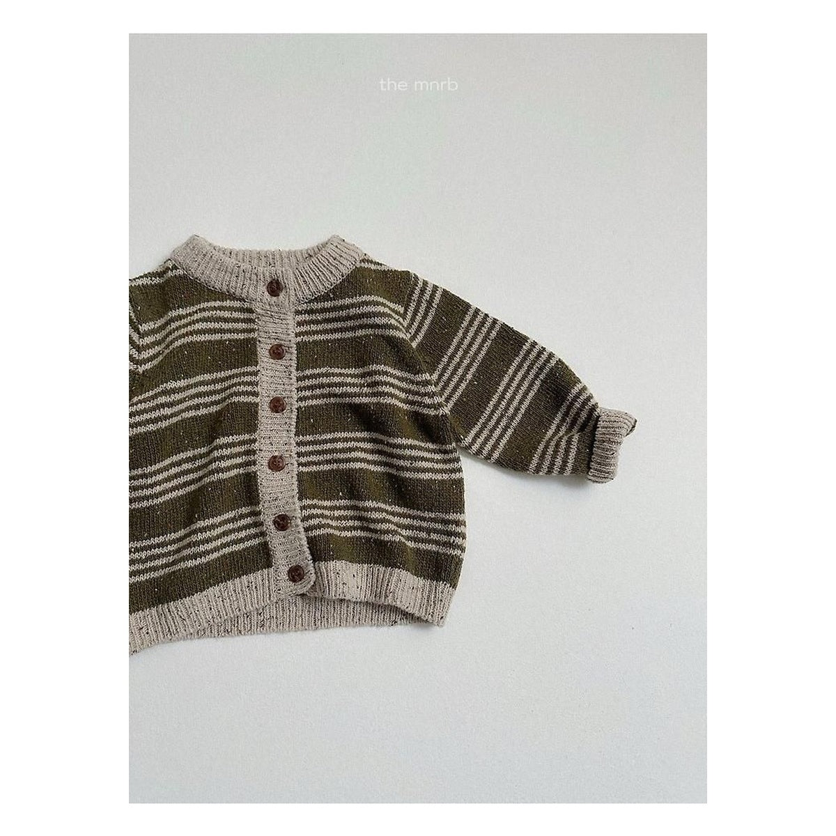 minirobe ラインカーディガン