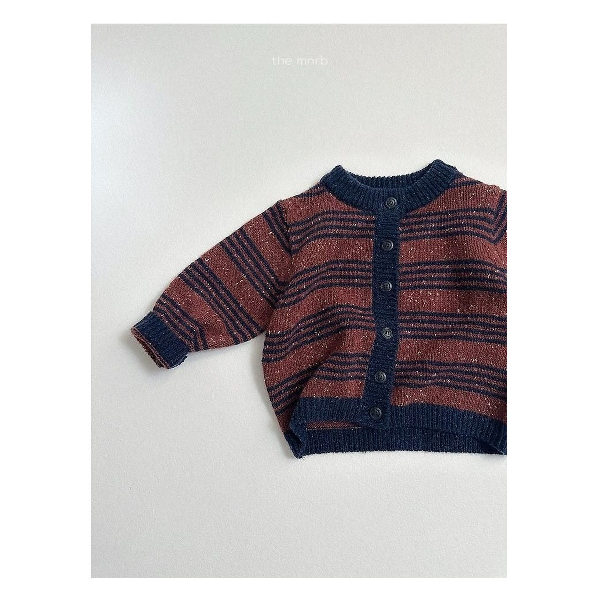 minirobe ラインカーディガン