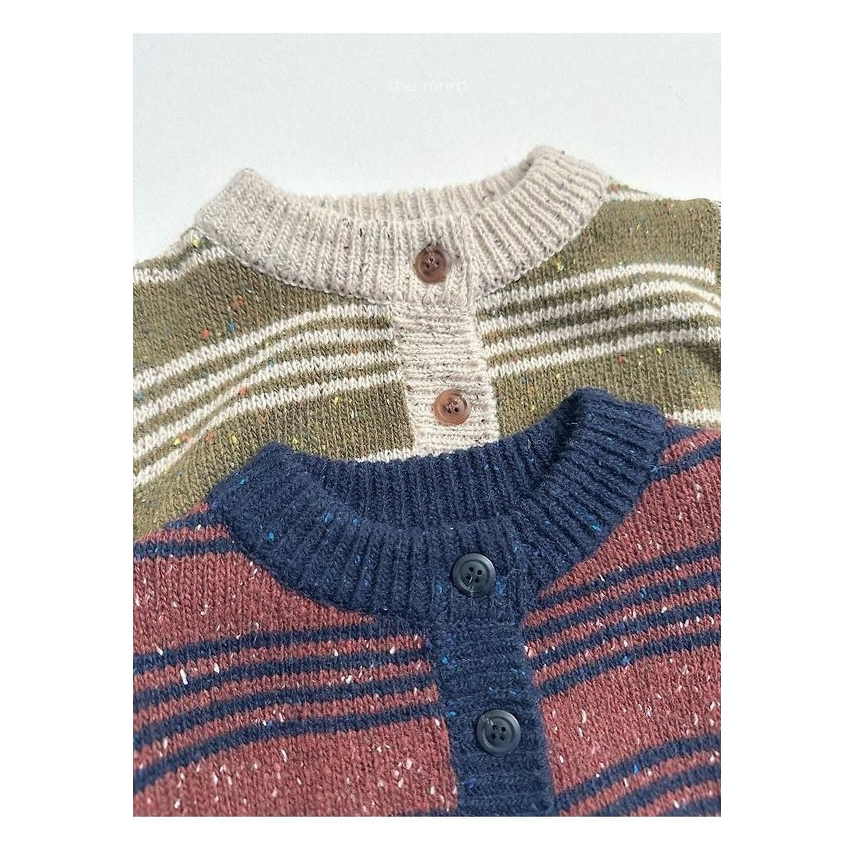 minirobe ラインカーディガン