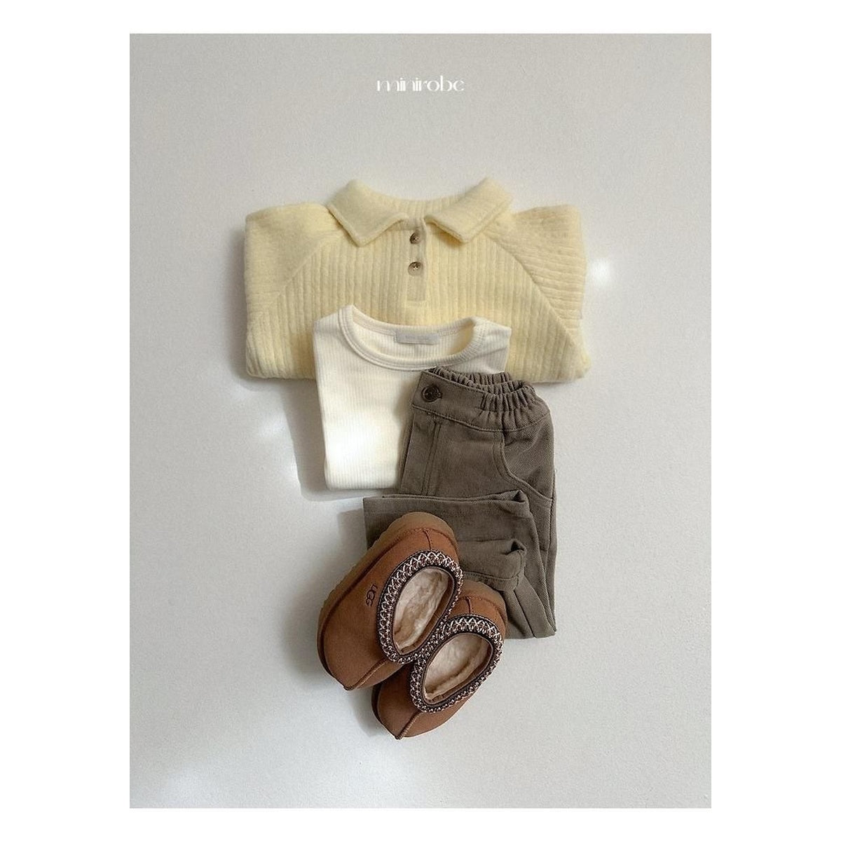 minirobe ボーイカラーのスウェット