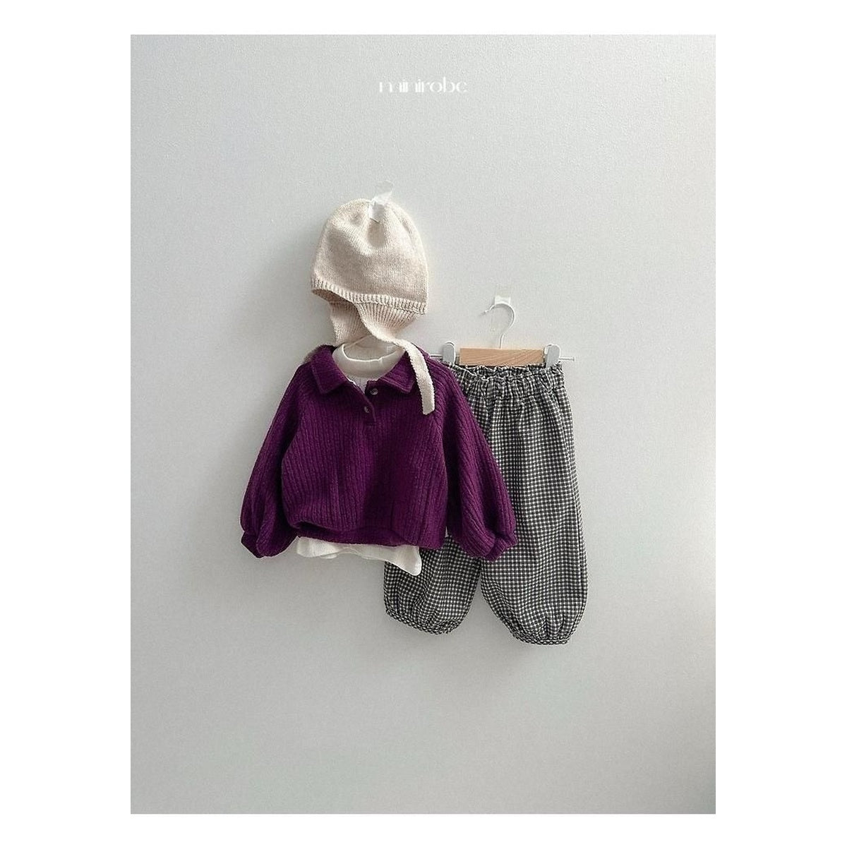 minirobe ボーイカラーのスウェット