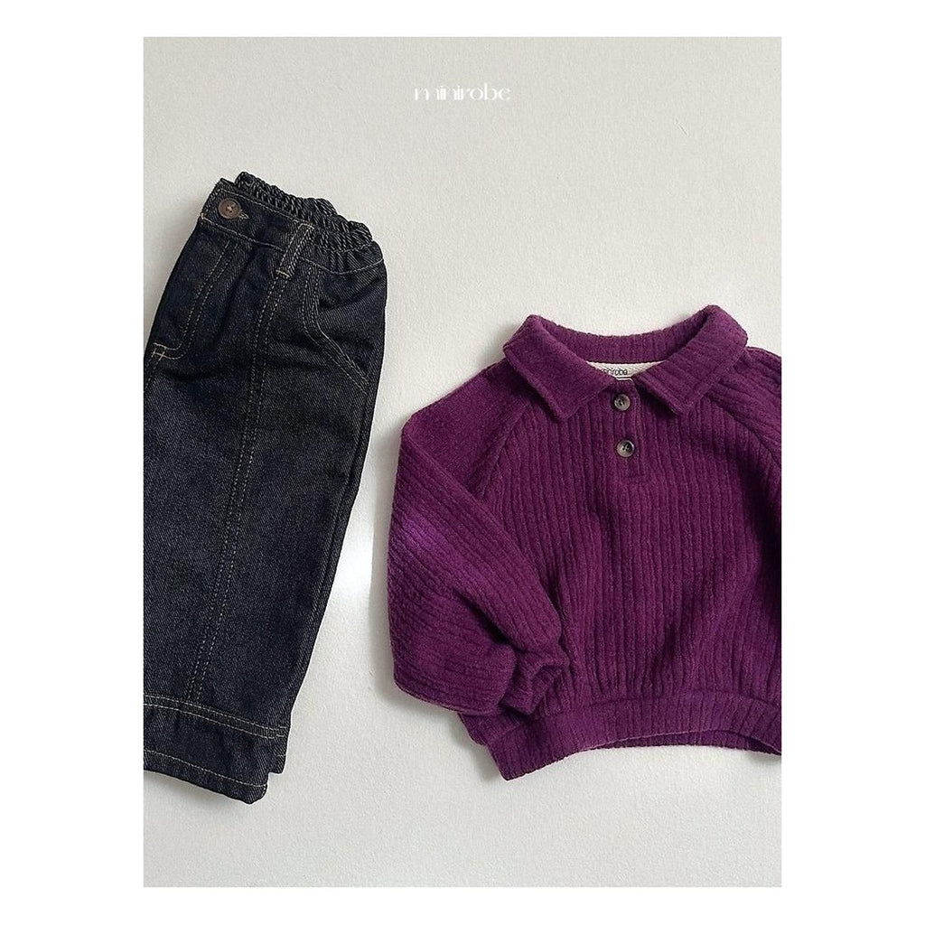 minirobe ボーイカラーのスウェット