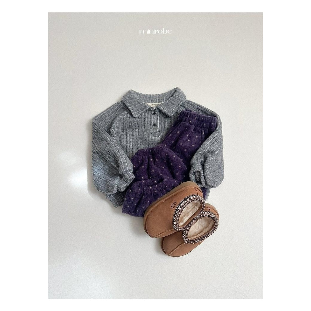 minirobe ボーイカラーのスウェット