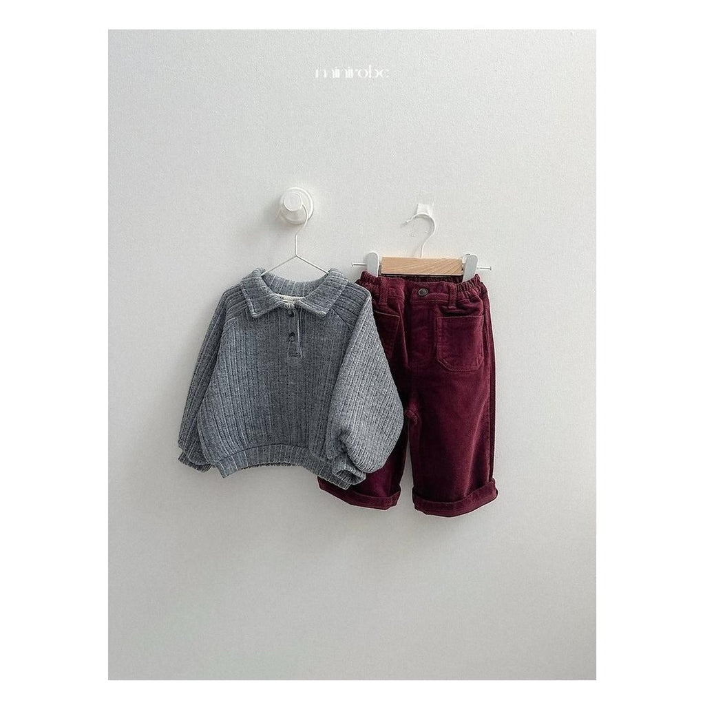 minirobe ボーイカラーのスウェット