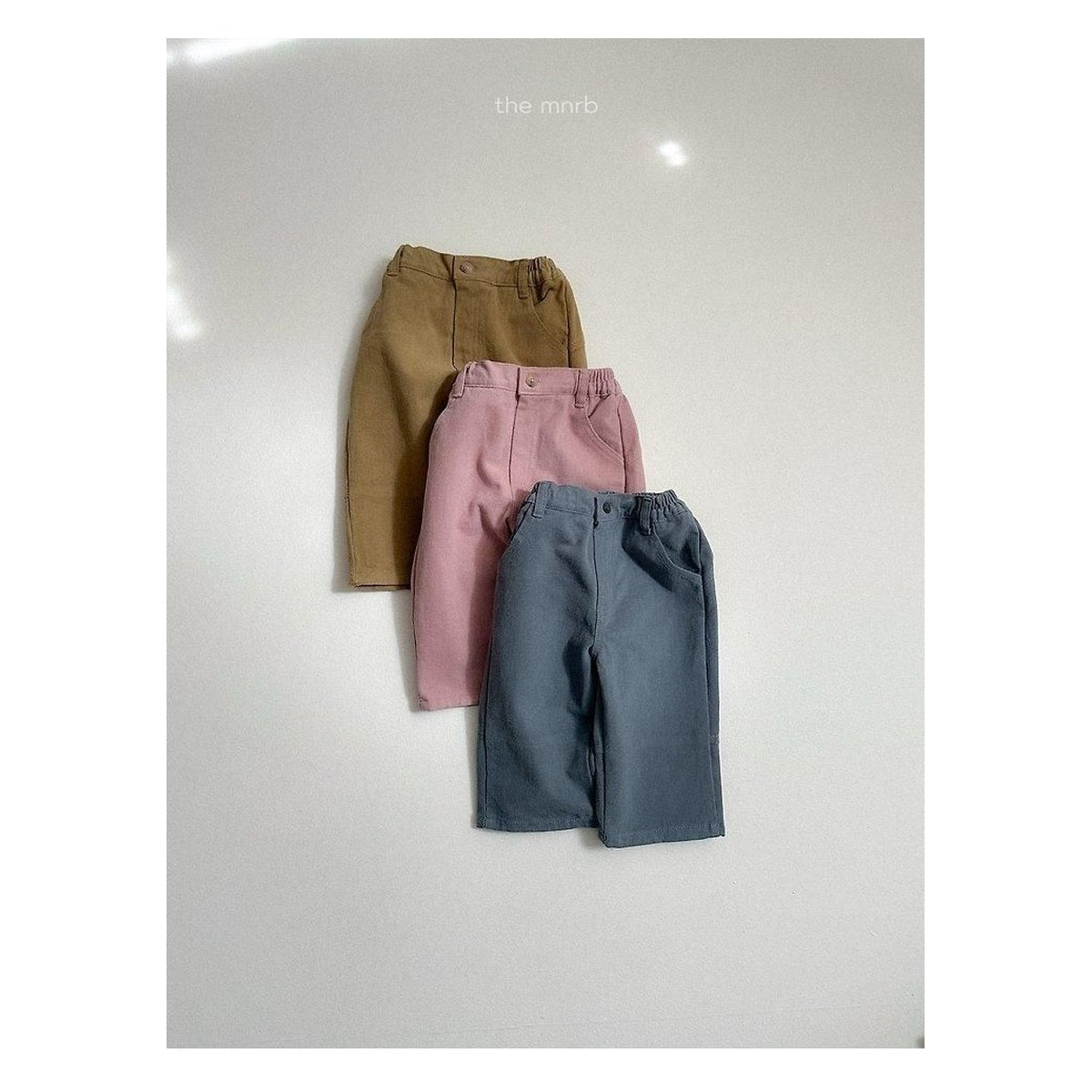 minirobe ボタンピーチパンツ
