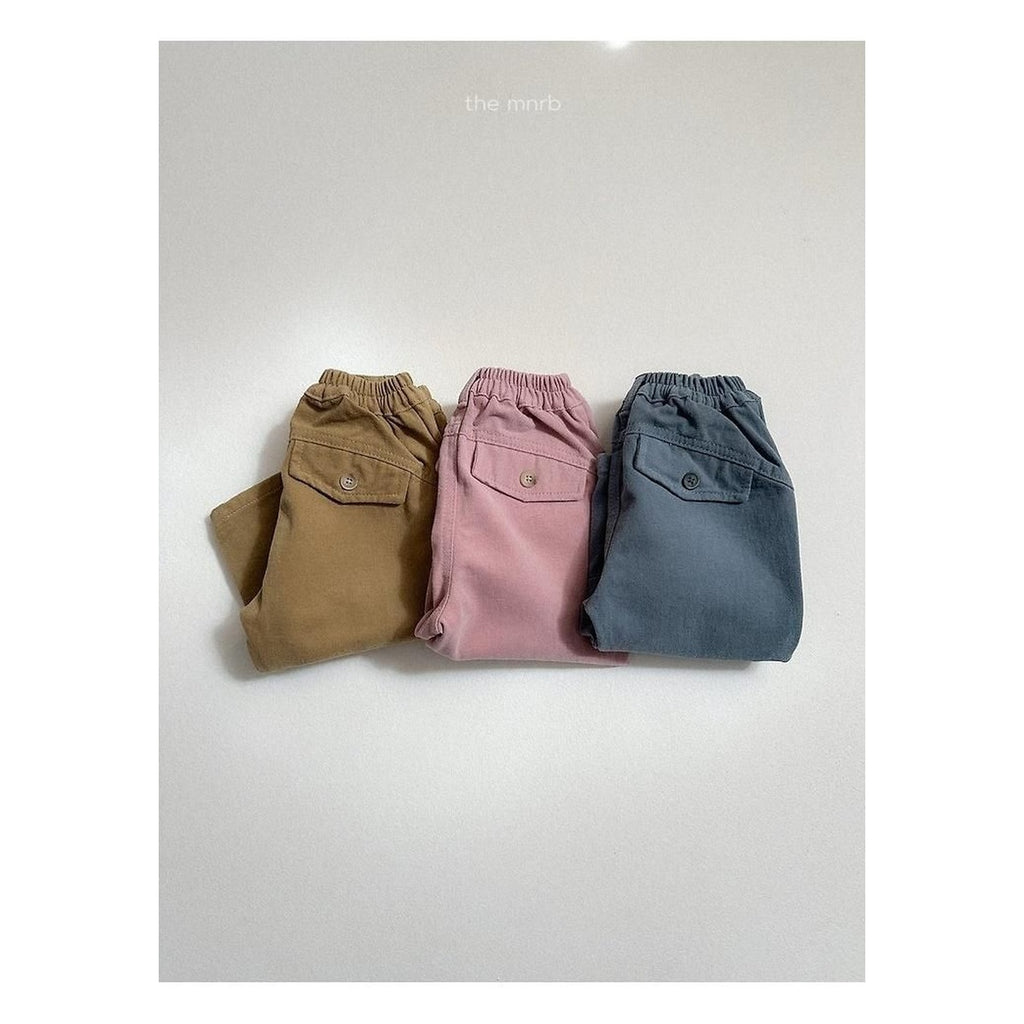 minirobe ボタンピーチパンツ