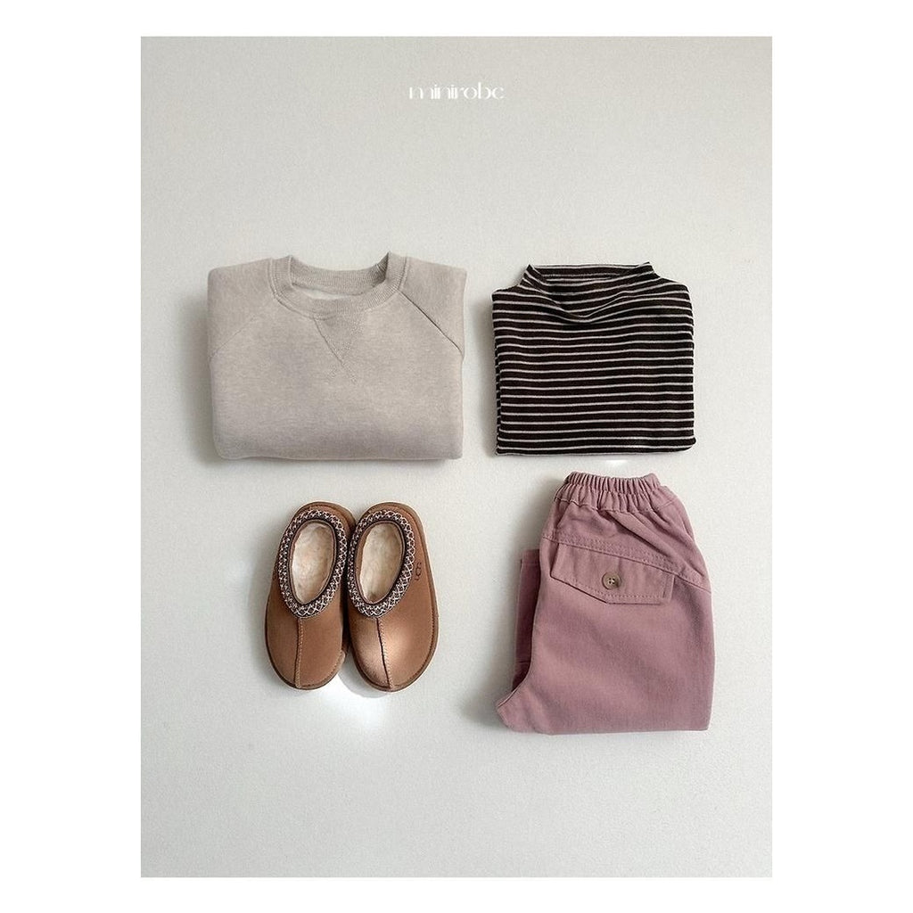 minirobe ボタンピーチパンツ