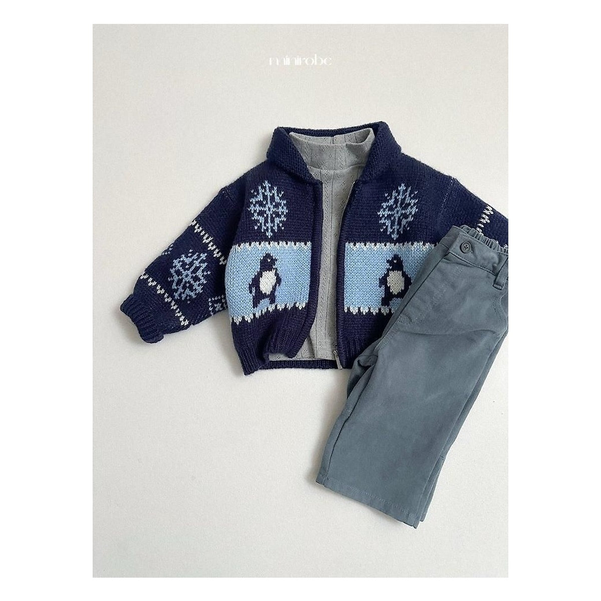 minirobe ボタンピーチパンツ